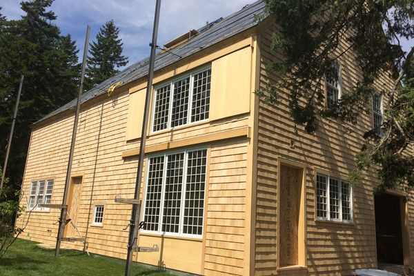 Maine-Family-Party-Barn-Canadian-Timberframes-Construction-Rear-Exterior